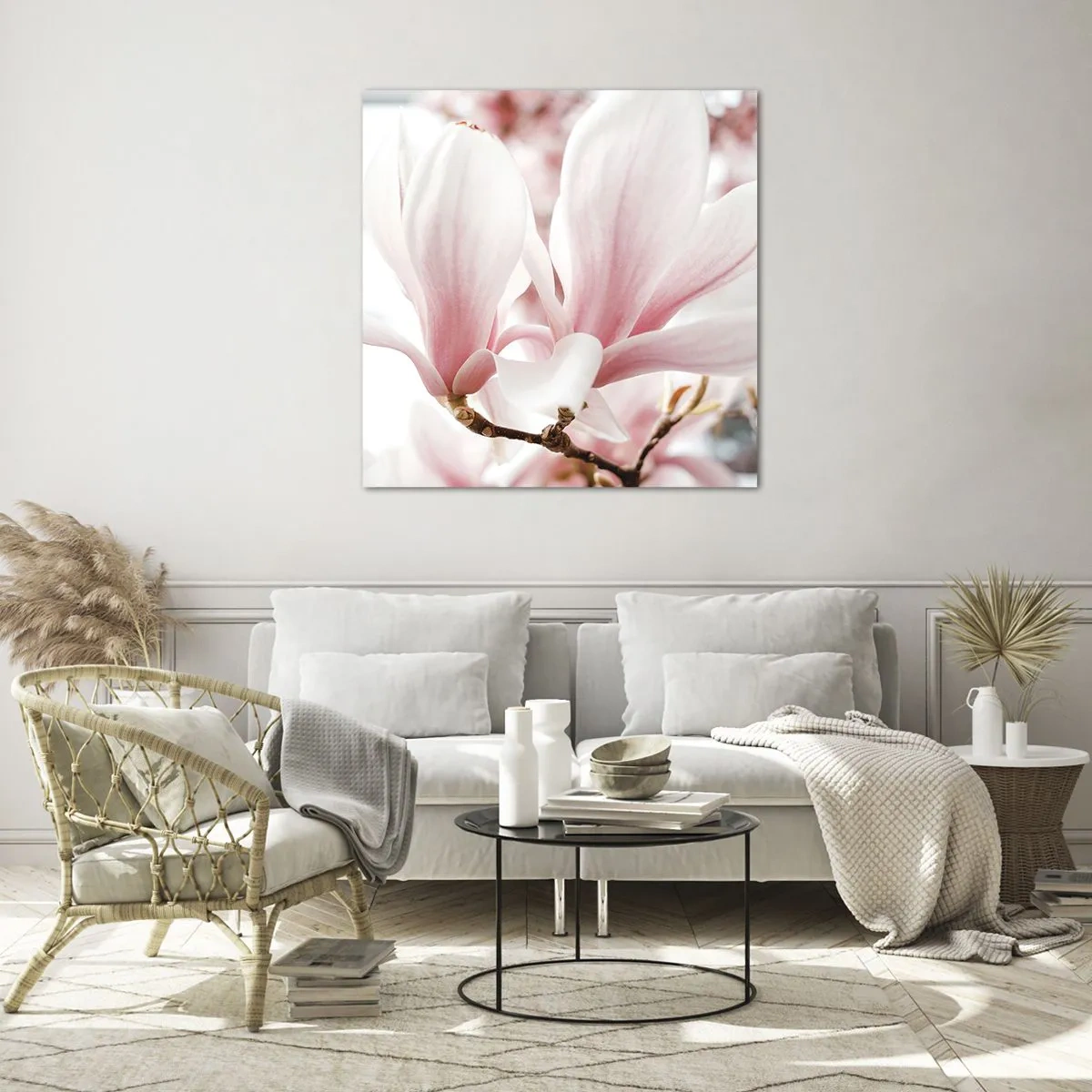 Glasbild - Bild auf glas - Eine Fülle von Zärtlichkeit - 70x70 cm