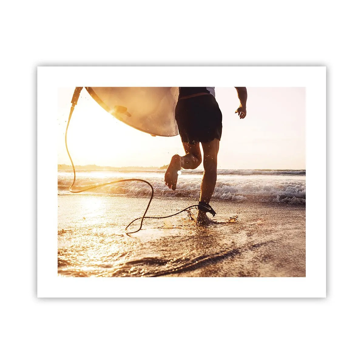 Poster - Um die Welle zu treffen - 50x40 cm