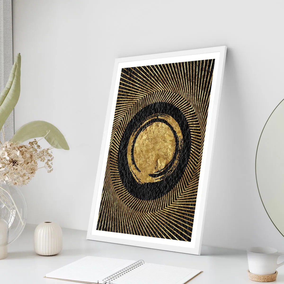 Poster in einem weißen Rahmen - Glamour-Komposition - 70x100 cm