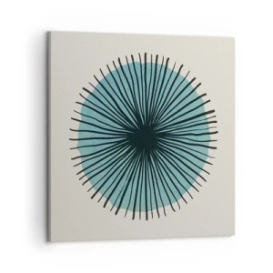 Bild auf Leinwand - Leinwandbild - Strahlend im Blau - 50x50 cm