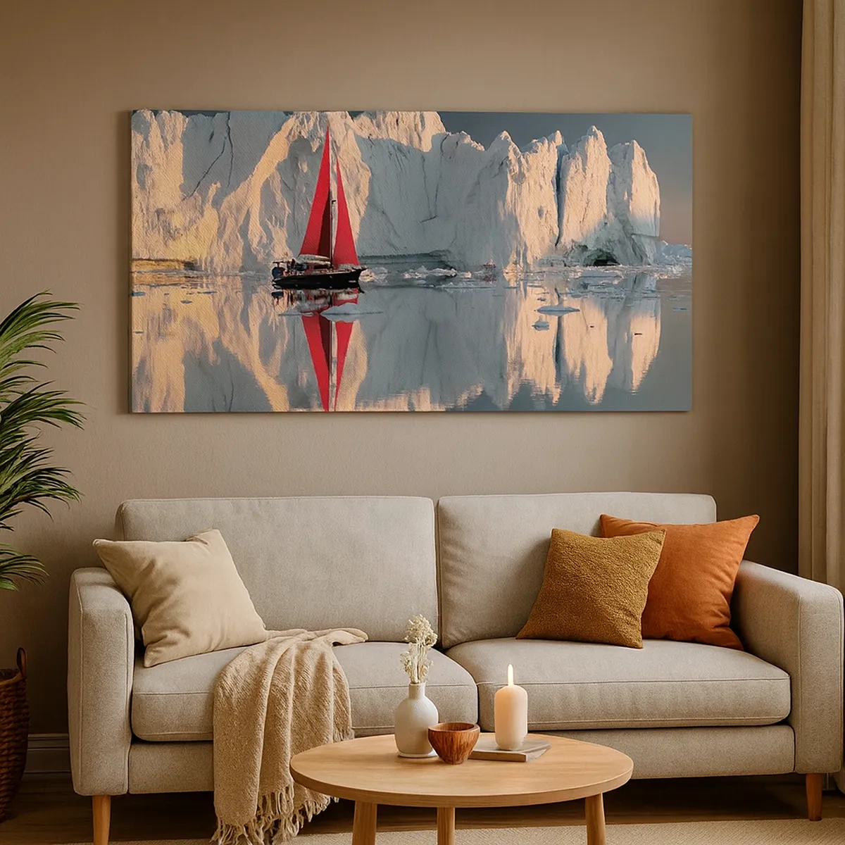 Bild auf Leinwand - Leinwandbild - Am Rande der Welt - 30x30 cm