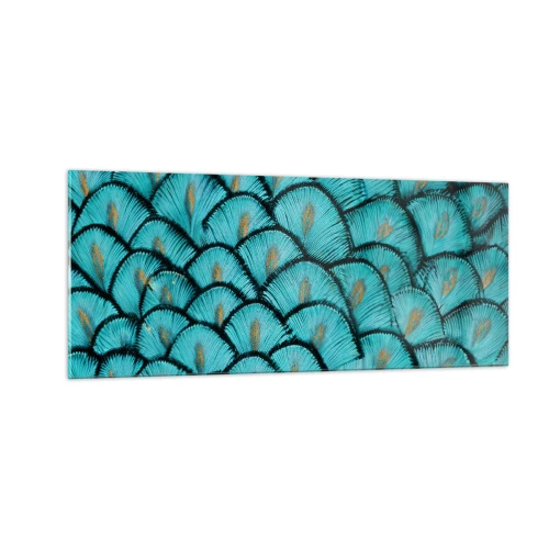 Glasbild - Bild auf glas - Große Federgala - 100x40 cm