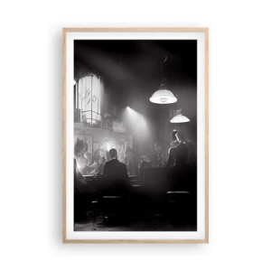 Poster in einem Rahmen aus heller Eiche - In Jazz-Atmosphäre - 61x91 cm