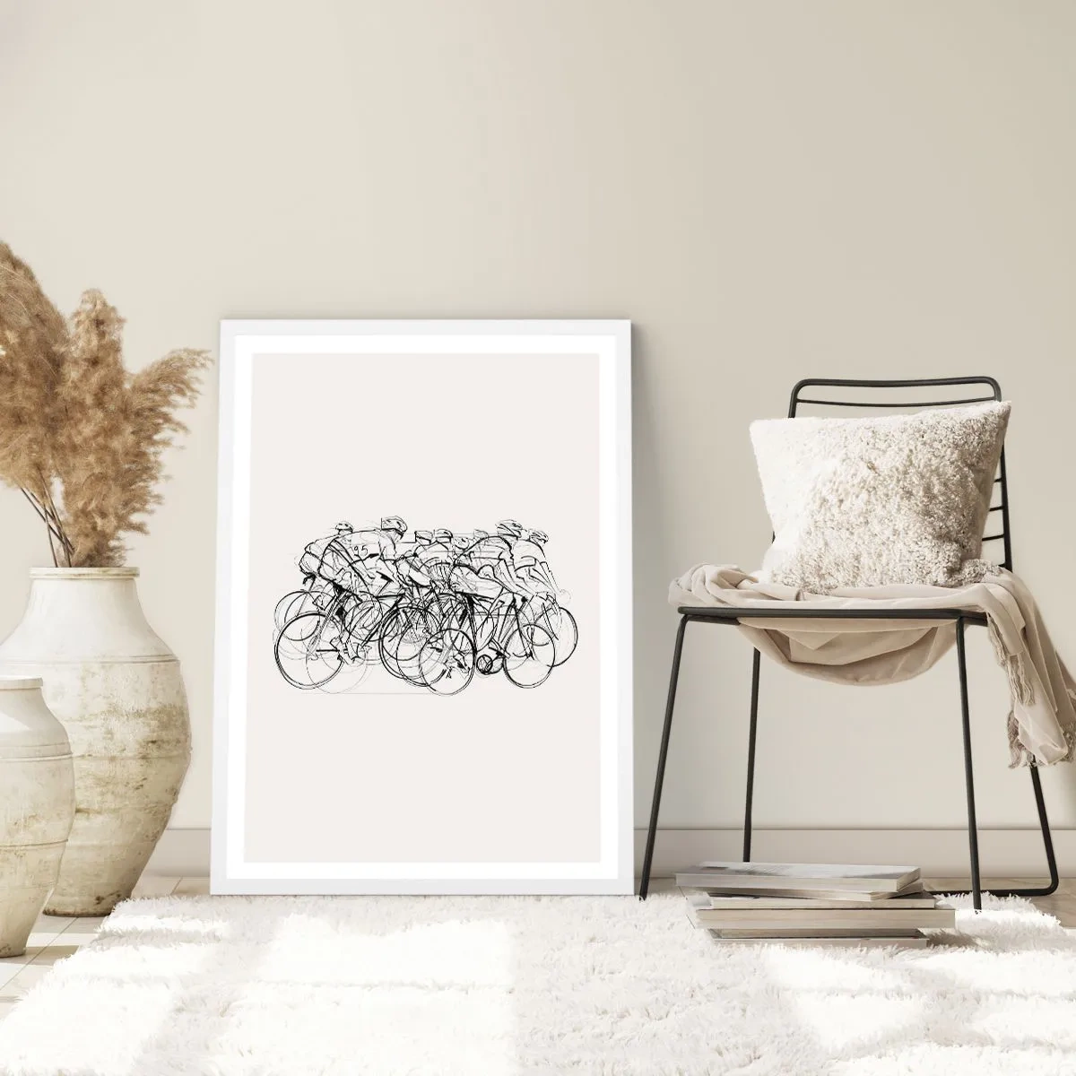 Poster in einem weißen Rahmen - Gemeinsam als Team - 40x50 cm