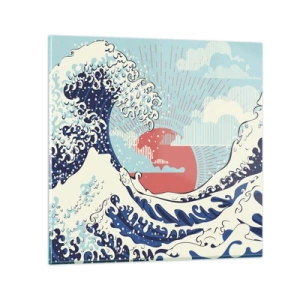 Glasbild - Bild auf glas - Von japanischer Inspiration - 70x70 cm