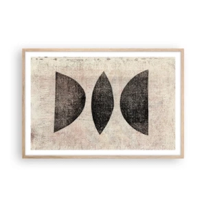 Poster in einem Rahmen aus heller Eiche - Ethnische Abstraktion - 91x61 cm