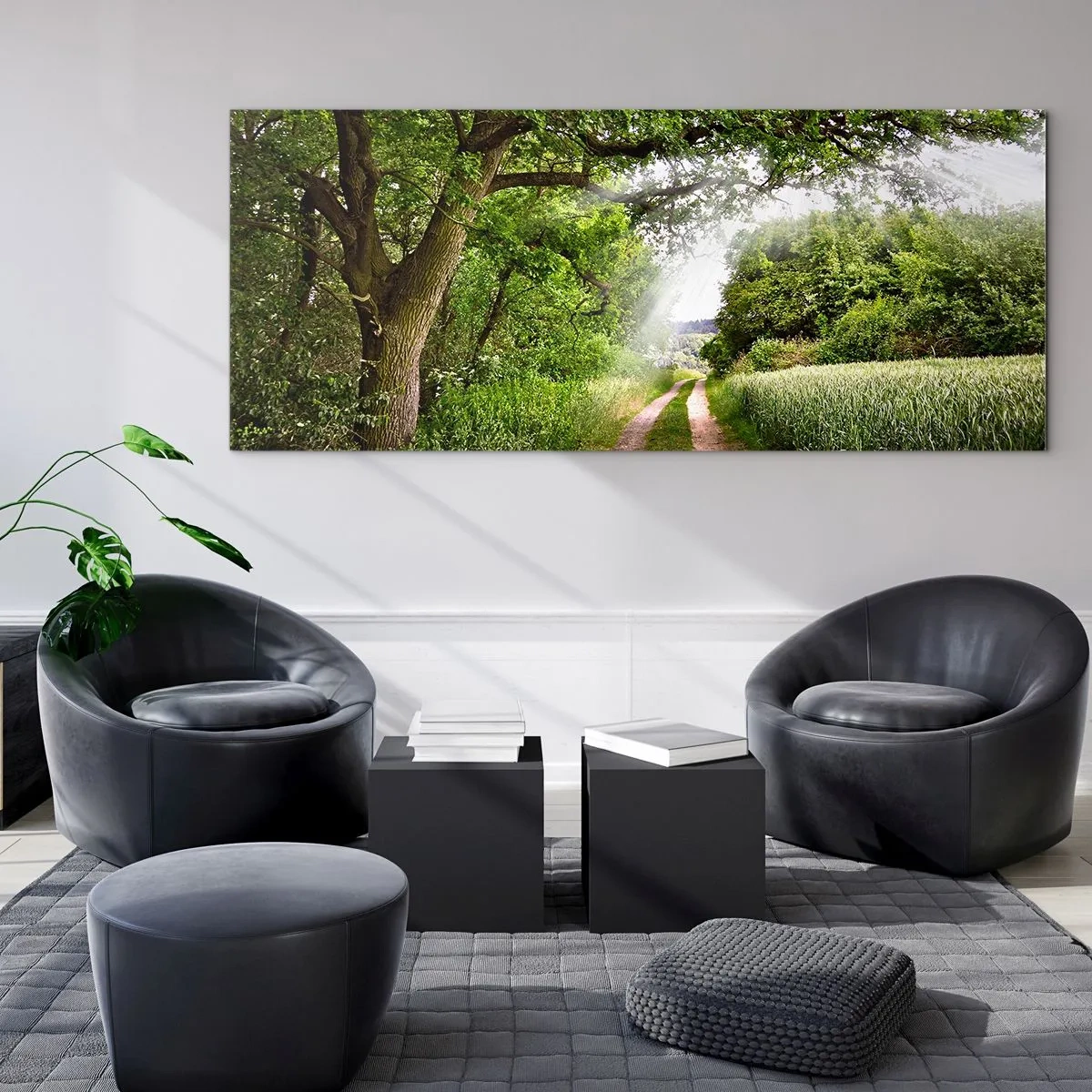 Glasbild - Bild auf glas - Et in Arcadia ego - 100x40 cm