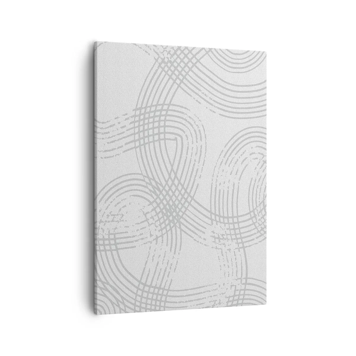 Bild auf Leinwand - Leinwandbild - Ein subtiles Muster mit verwobenen Linien in hellen Farbtönen - 50x70cm - Es gibt keinen einfachen Weg - Moderne Wanddekoration für Wohnzimmer und Schlafzimmer ARTTOR