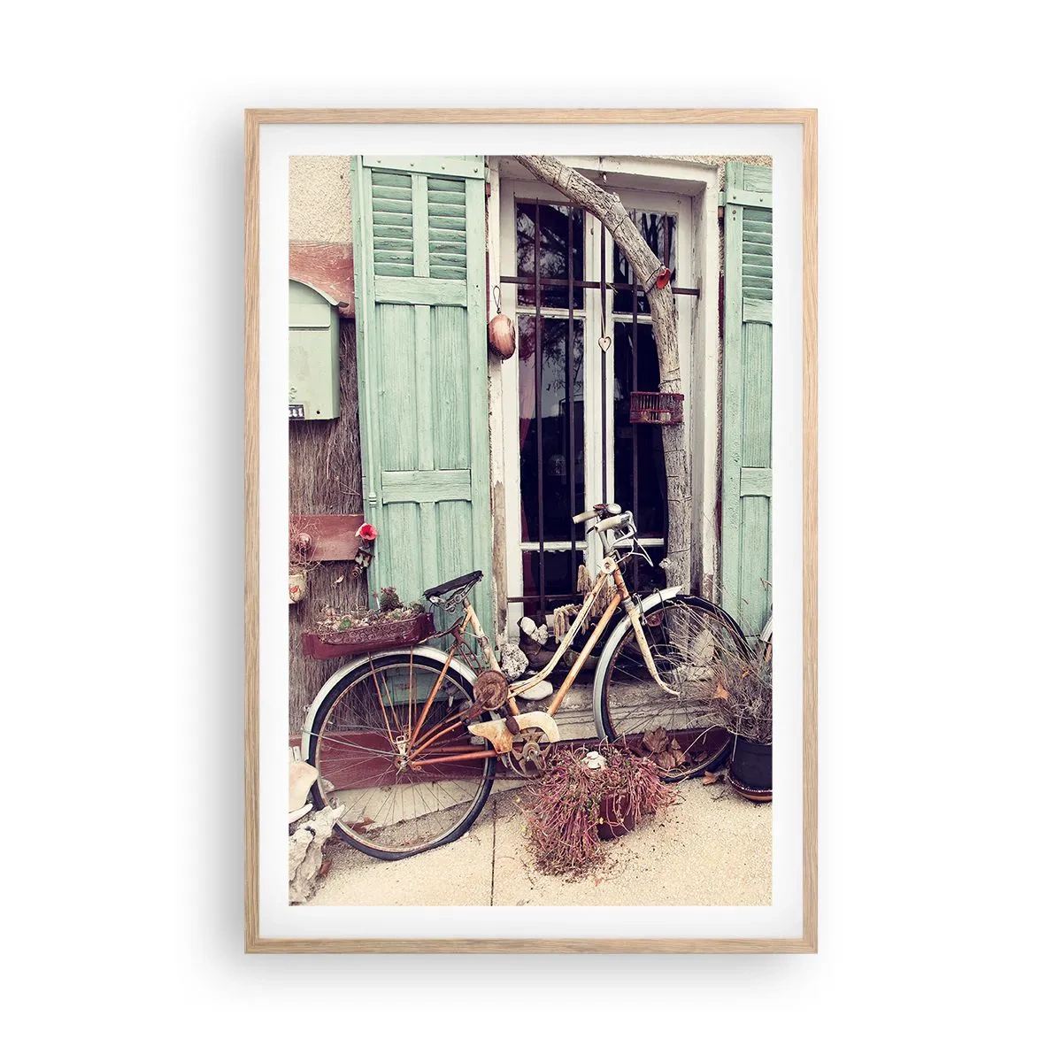 Poster in einem Rahmen aus heller Eiche - Es lebe die Provinz - 61x91 cm