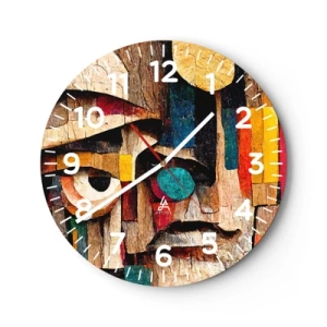 Wanduhr - Glasuhr - Ich sehe dich… - 40x40 cm
