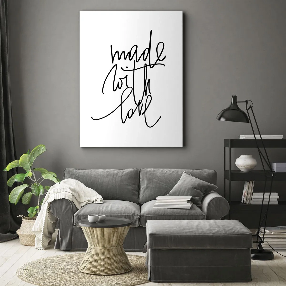 Bild auf Leinwand - Leinwandbild - Die beste Marke - 45x80 cm