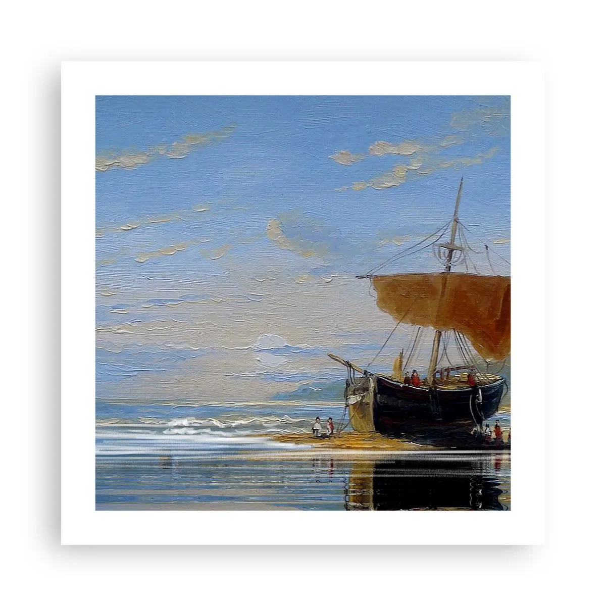 Poster - Wasser, Land, Luft - 50x50 cm