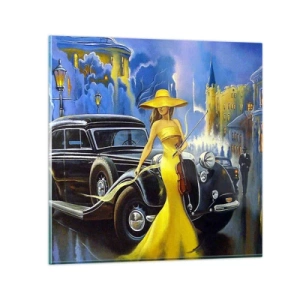 Glasbild - Bild auf glas - Nocturne für Violine und Liebe - 50x50 cm