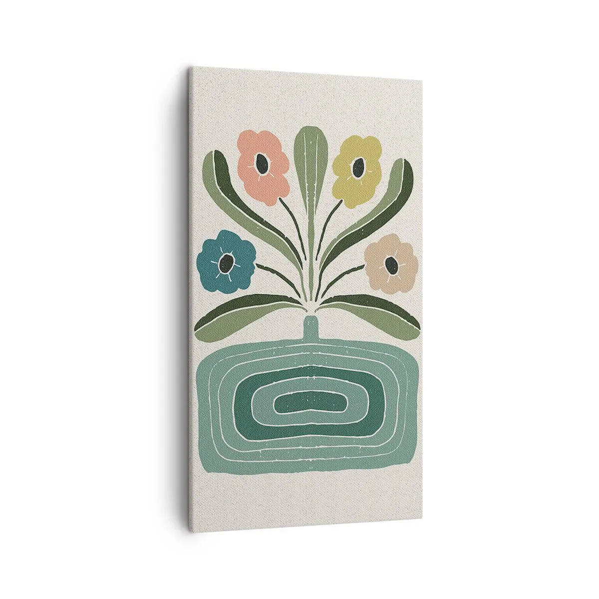 Bild auf Leinwand - Leinwandbild - Symmetrischer Strauß - 45x80 cm