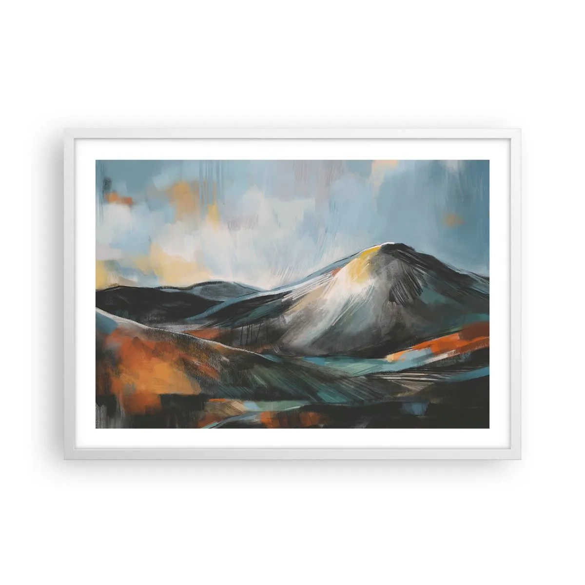 Poster in einem weißen Rahmen - Roh und schön - 70x50 cm