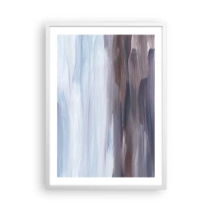 Poster in einem weißen Rahmen - Elemente: Wasser - 50x70 cm