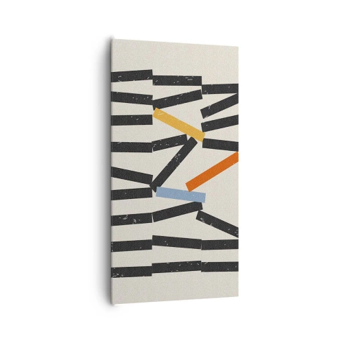 Bild auf Leinwand - Leinwandbild - Domino – Komposition - 65x120 cm