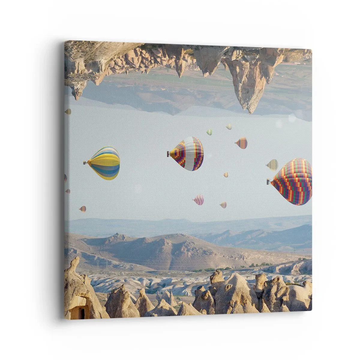 Bild auf Leinwand - Leinwandbild - Hier ist alles möglich - 40x40 cm