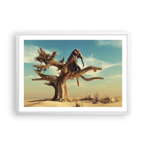 Poster in einem weißen Rahmen - Ein neuer Standpunkt - 70x50 cm