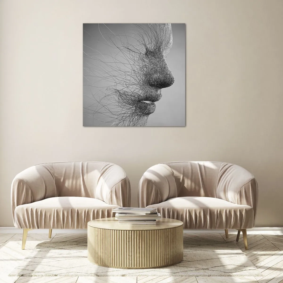 Glasbild - Bild auf glas - Der Geist des Windes - 70x70 cm