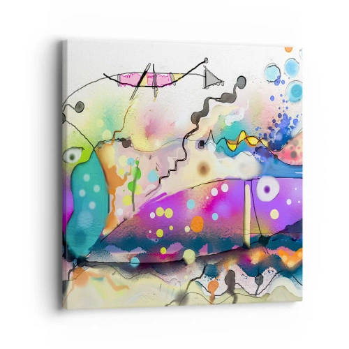 Bild auf Leinwand - Leinwandbild - Es fehlen die Worte! - 40x40 cm