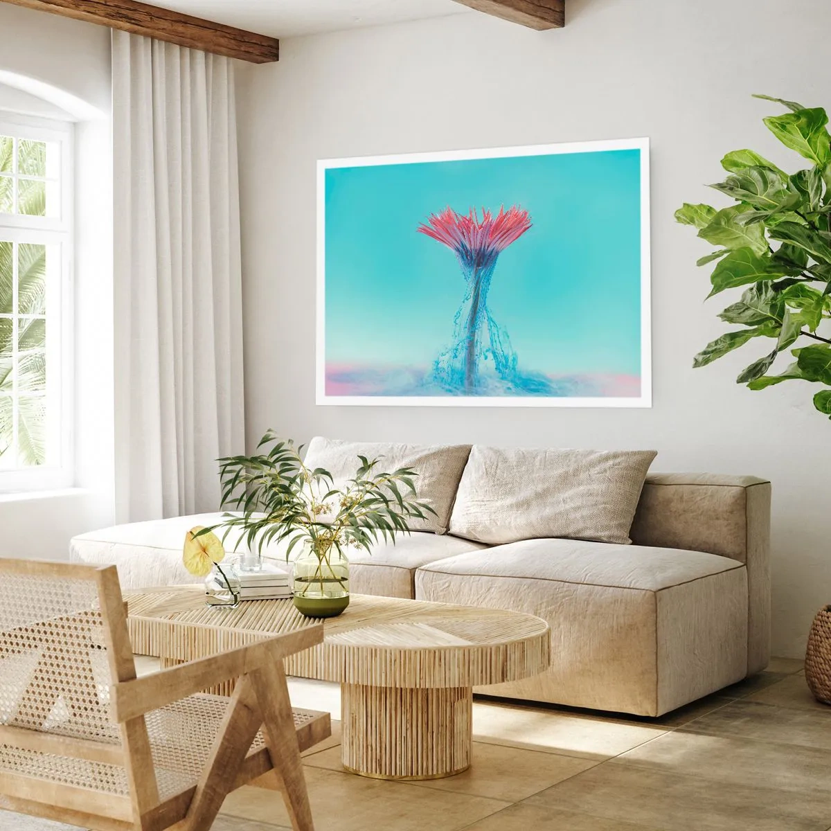 Poster - In einer belebenden Umarmung - 40x30 cm