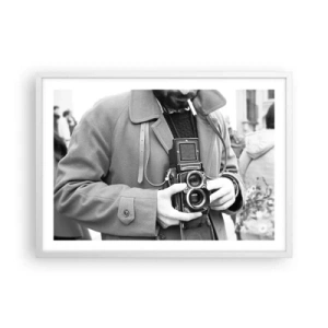Poster in einem weißen Rahmen - Retro-Stil - 70x50 cm