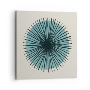 Bild auf Leinwand - Leinwandbild - Strahlend im Blau - 70x70 cm