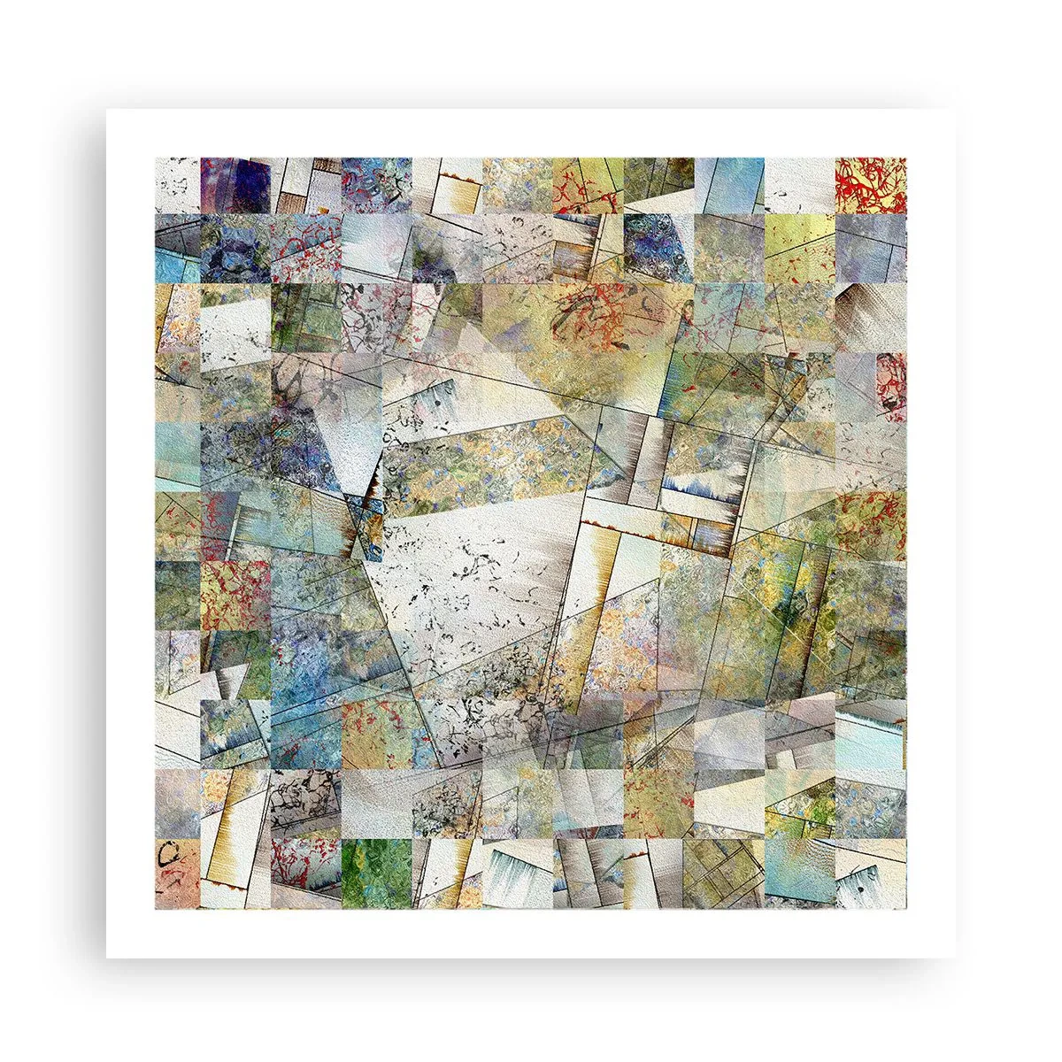 Poster - Geometrische Mischung - 60x60 cm