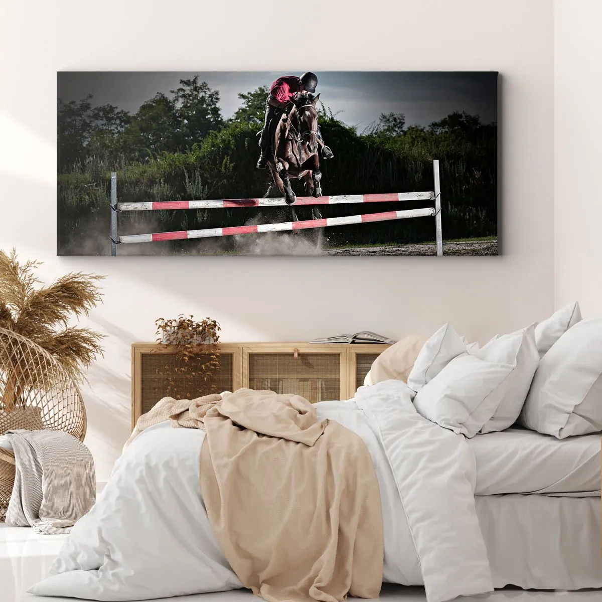 Bild auf Leinwand - Leinwandbild - Gemeinsam zum Sieg - 100x40 cm