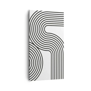 Bild auf Leinwand - Leinwandbild - An der Kurve - 55x100 cm