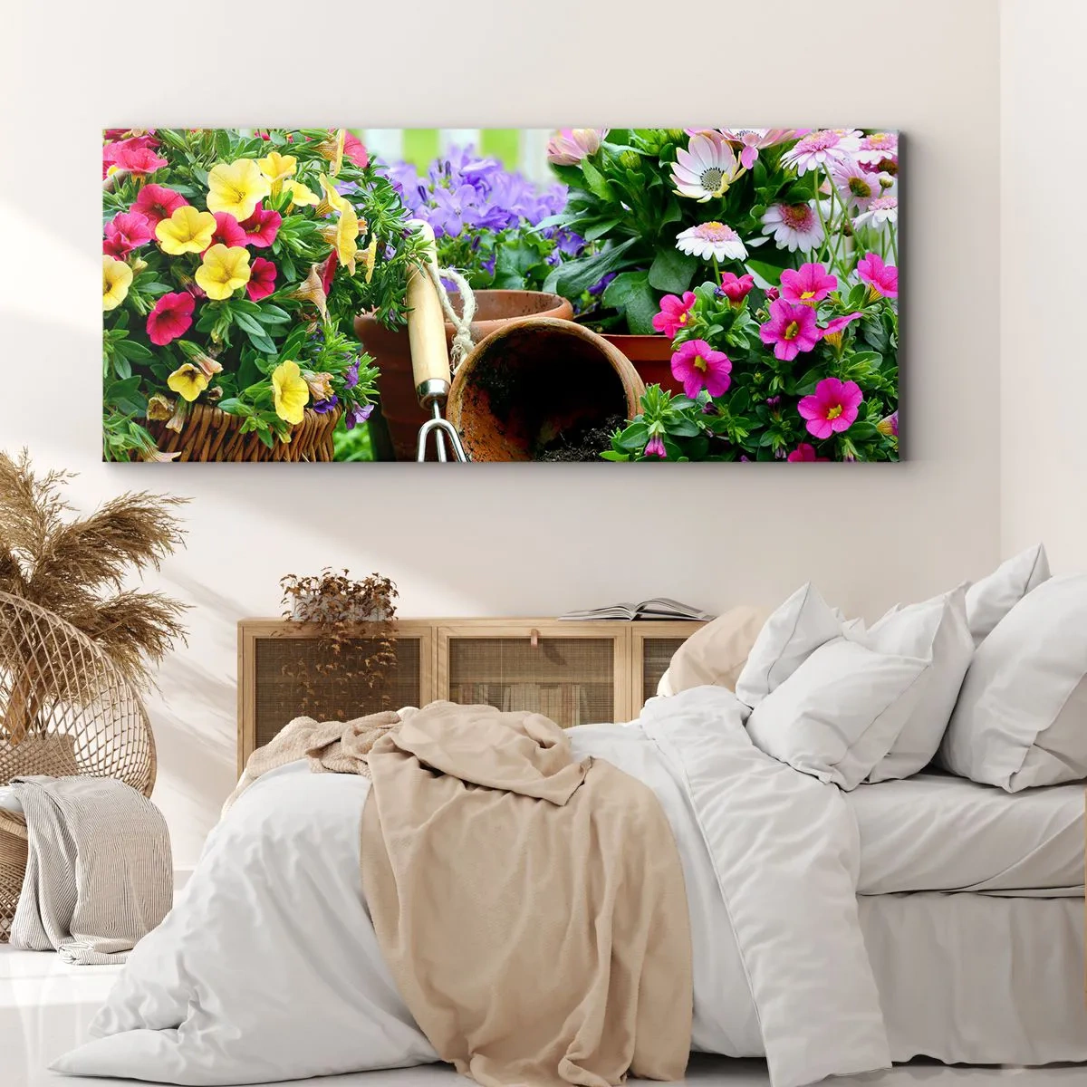 Bild auf Leinwand - Leinwandbild - Zosias Garten - 90x30 cm