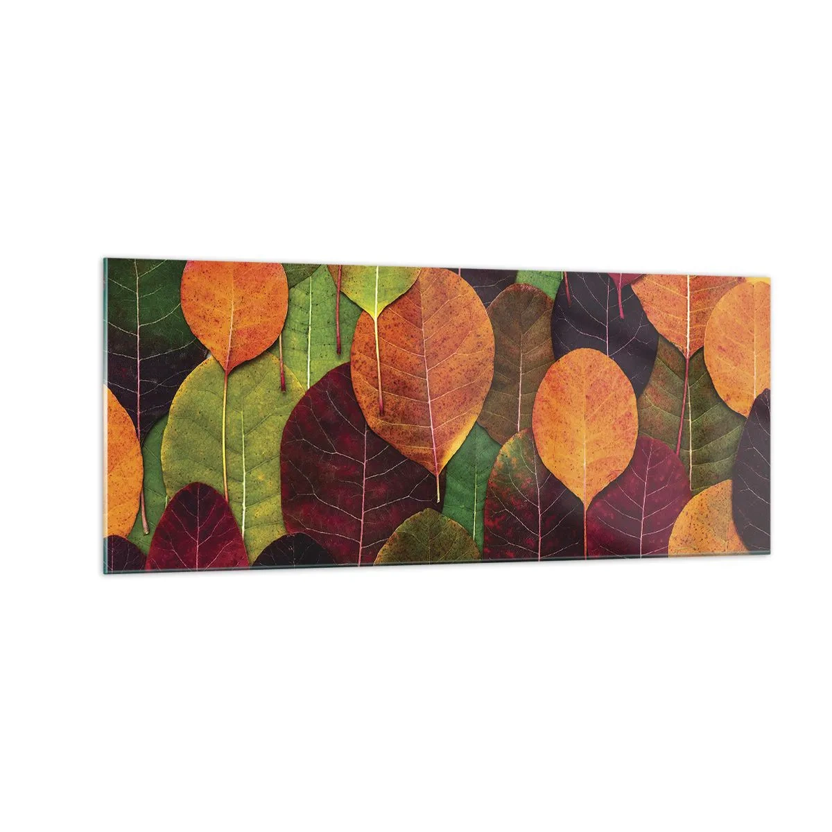 Glasbild - Bild auf glas - Herbstmosaik - 100x40 cm