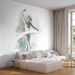Fototapete Standard Eco - In einen Schwan verzaubert - Ballerina, Tanzen, Ballett - 250x175 cm