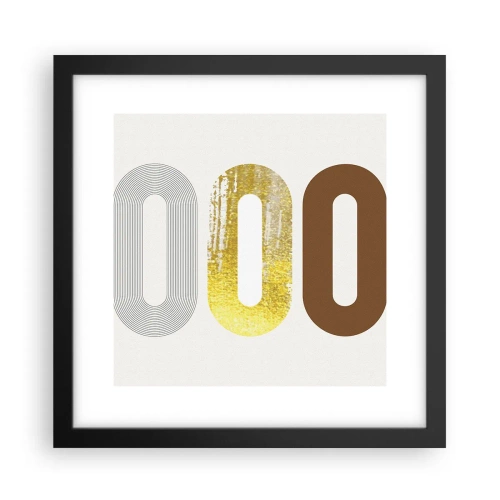 Poster in einem schwarzem Rahmen - Oooh! - 30x30 cm