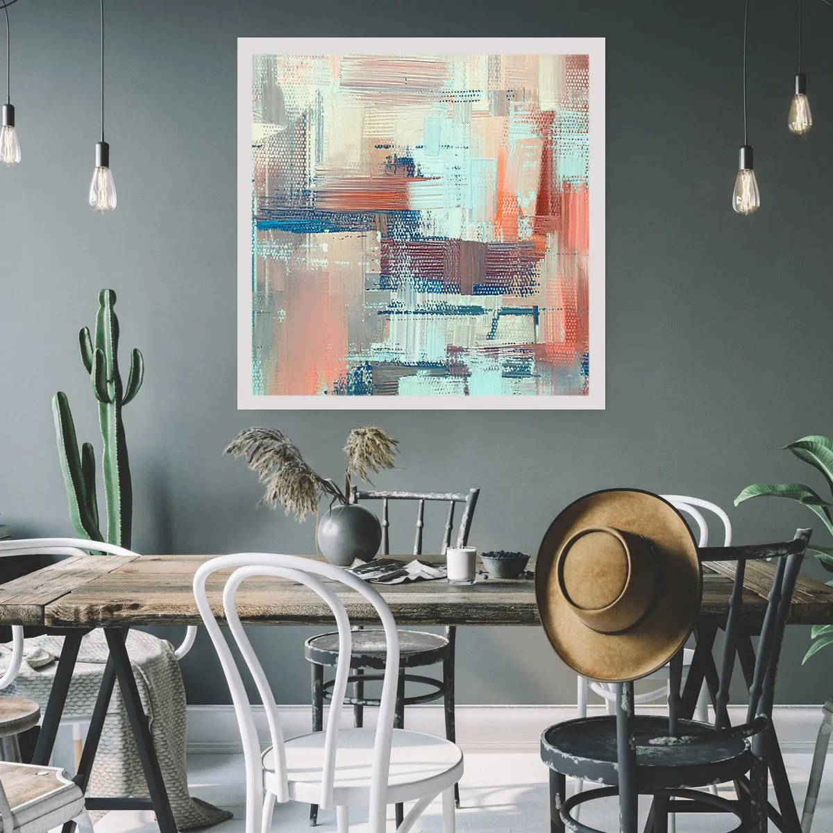 Poster - Zum Licht kommen - 30x30 cm