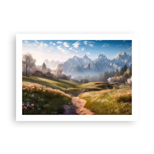 Poster - Idyllisches Tal - 70x50 cm