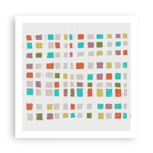 Poster - Unbekanntes Spiel - 60x60 cm