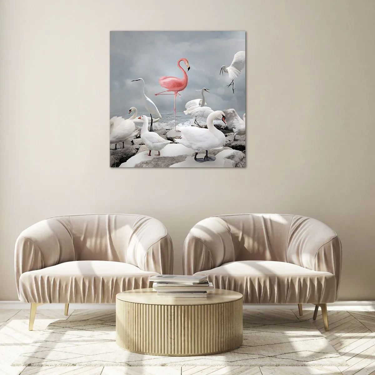 Glasbild - Bild auf glas - Wie kam ich hier hin? - 70x70 cm