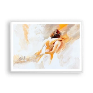 Poster in einem weißen Rahmen - Am Himmel der Nähe - 100x70 cm