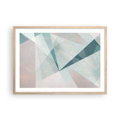 Poster in einem Rahmen aus heller Eiche - Einfach aber dynamisch - 70x50 cm