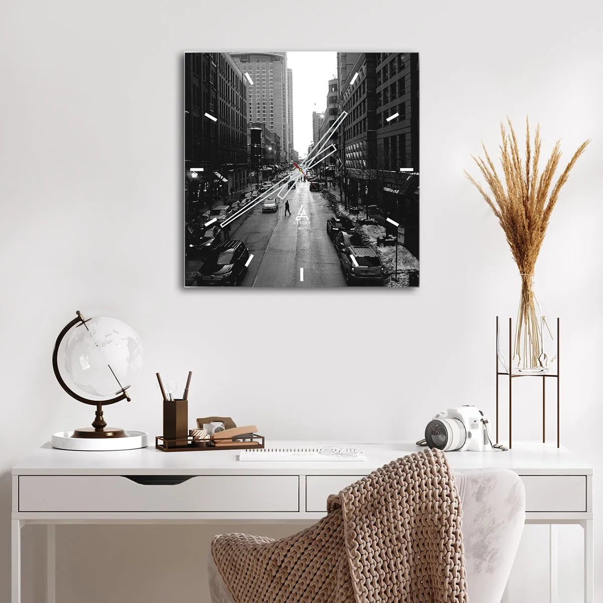 Wanduhr - Glasuhr - Ein weiterer Tag wie jeder andere Tag - 40x40 cm