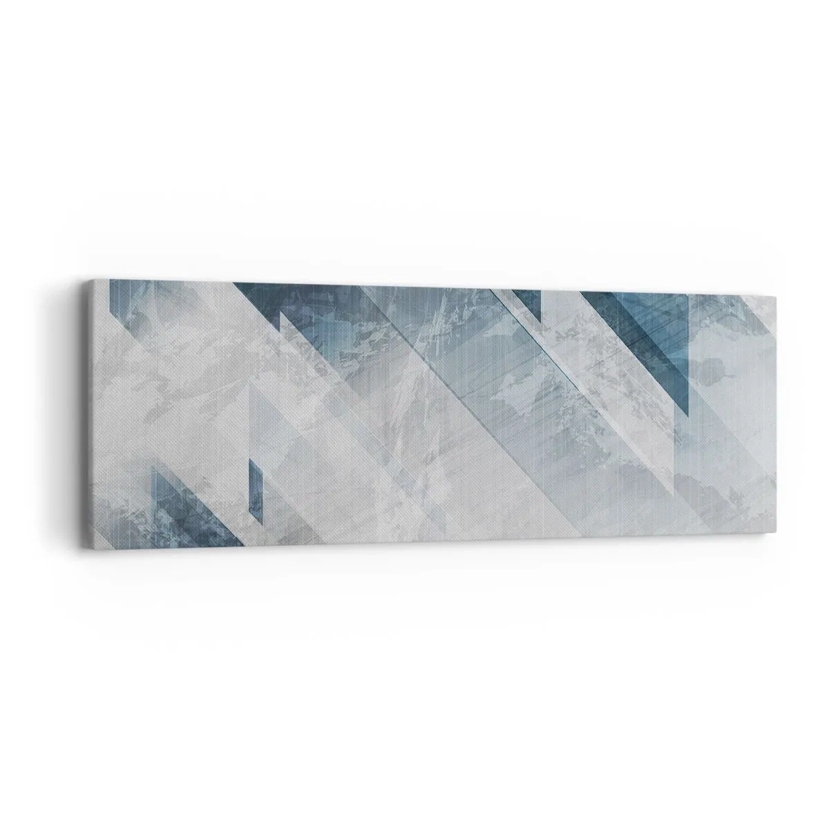 Bild auf Leinwand - Leinwandbild - Räumliche Komposition - graue Bewegung - 90x30 cm