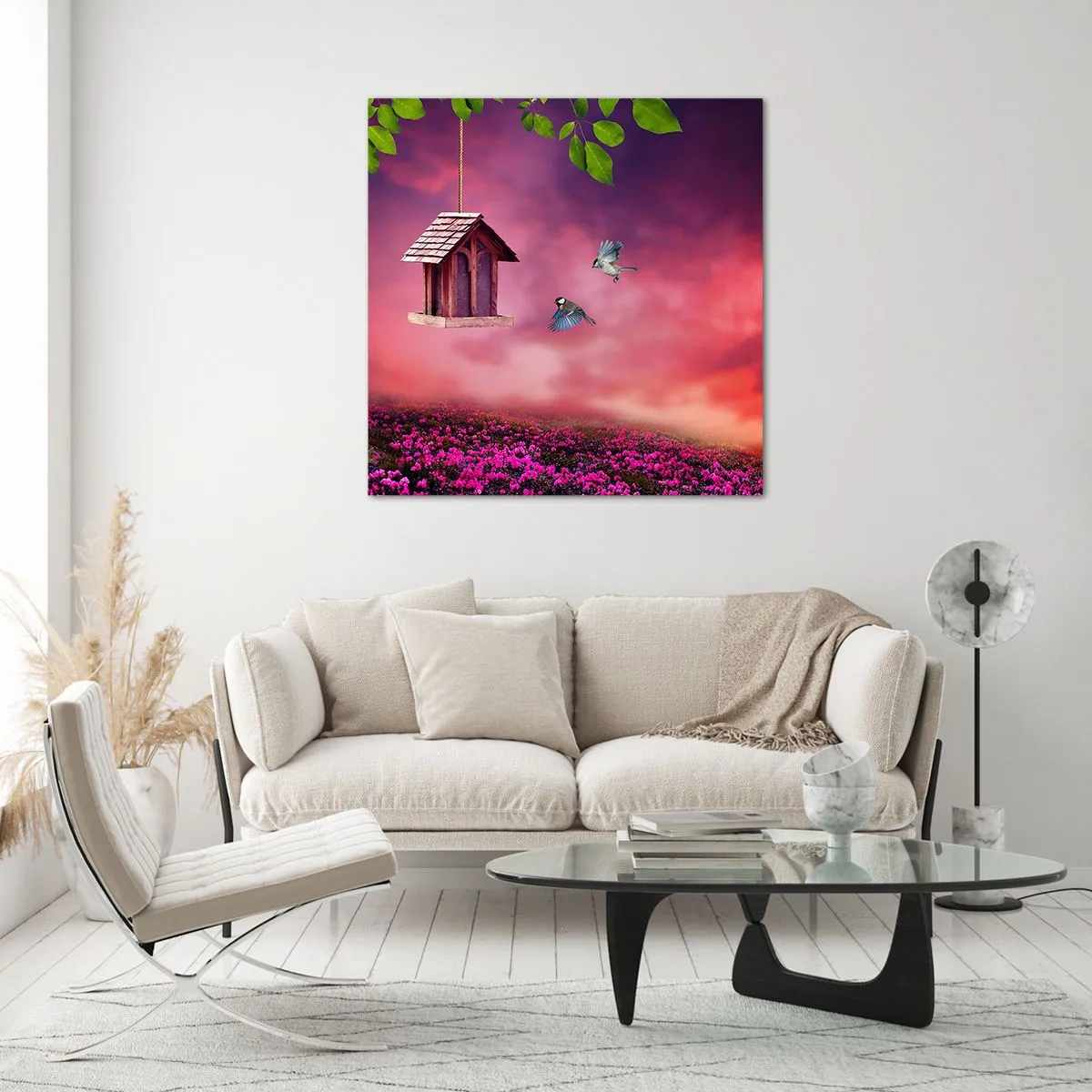 Glasbild - Bild auf glas - Einladung zum Abendessen - 40x40 cm