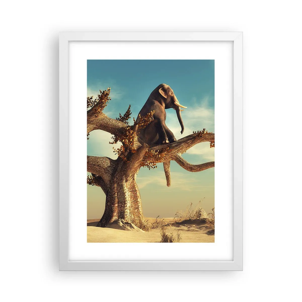 Poster in einem weißen Rahmen - Ein neuer Standpunkt - 30x40 cm