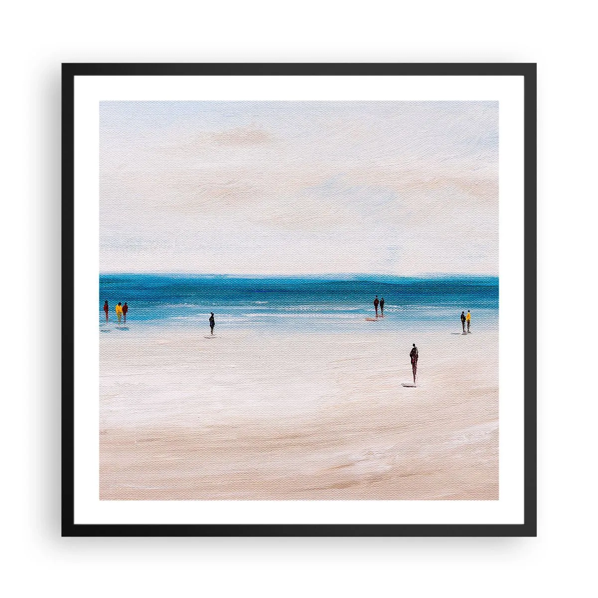 Poster in einem schwarzem Rahmen - Natürliches Bedürfnis - 60x60 cm