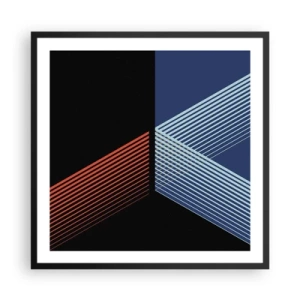 Poster in einem schwarzem Rahmen - Eine einfache Geschichte - 60x60 cm