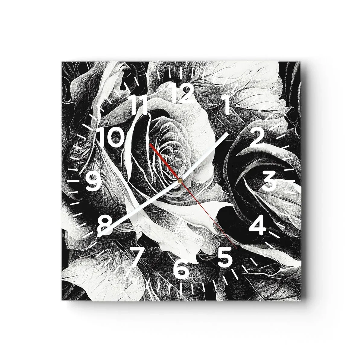 Wanduhr - Glasuhr - Immer Königin - 30x30 cm