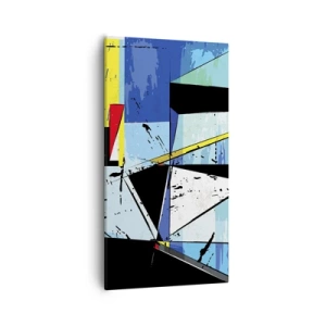 Bild auf Leinwand - Leinwandbild - Betrachten Sie die Welt aus einem Blickwinkel ... - 55x100 cm