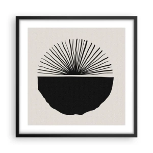 Poster in einem schwarzem Rahmen - Eine Reihe von Möglichkeiten - 50x50 cm